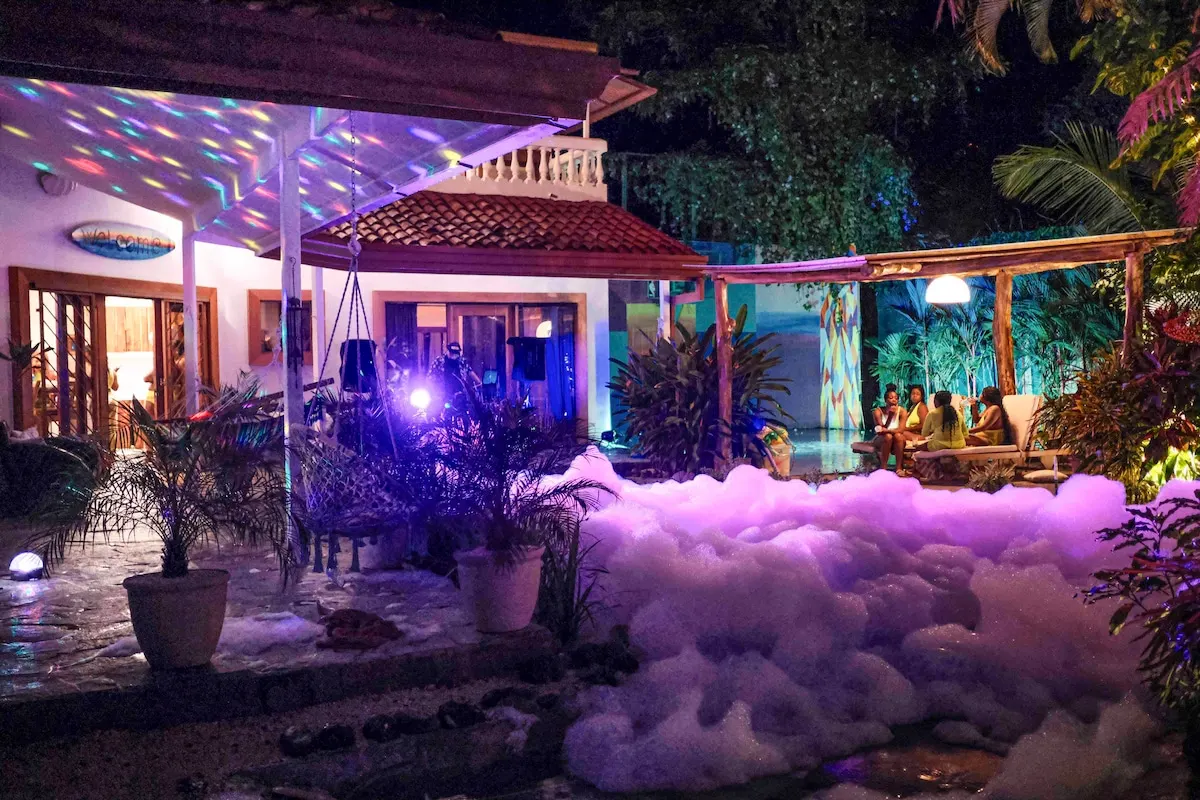 Foam available for pool parties