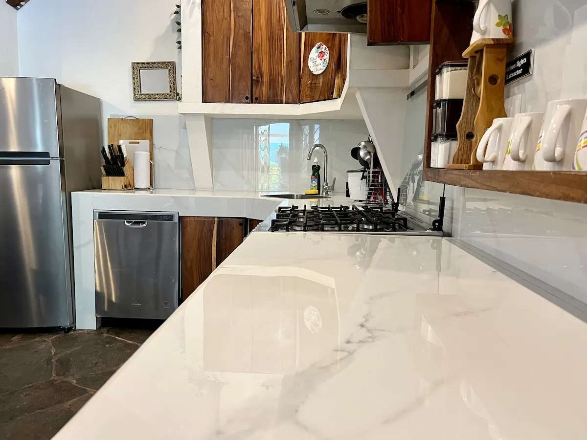 Kitchen complete with all new stainless steal appliances