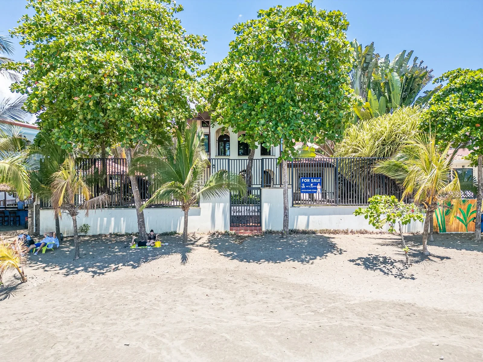 Villa Montine seen from the beach